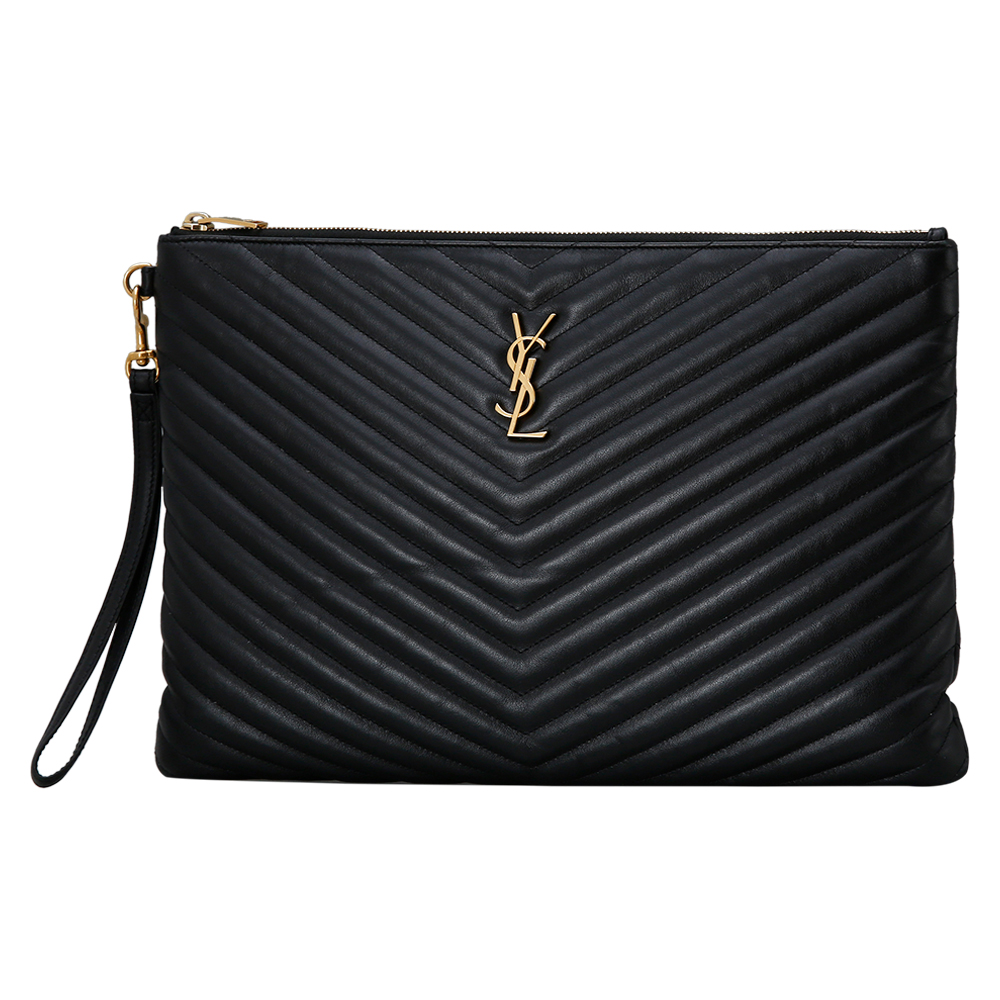 Yves Saint Laurent(USED)생로랑 모노그램 쉐브론 클러치