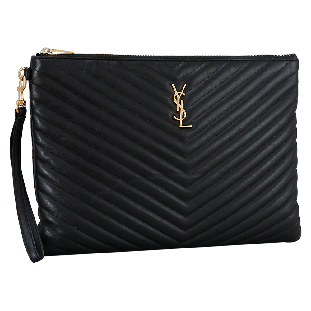 Yves Saint Laurent(USED)생로랑 모노그램 쉐브론 클러치