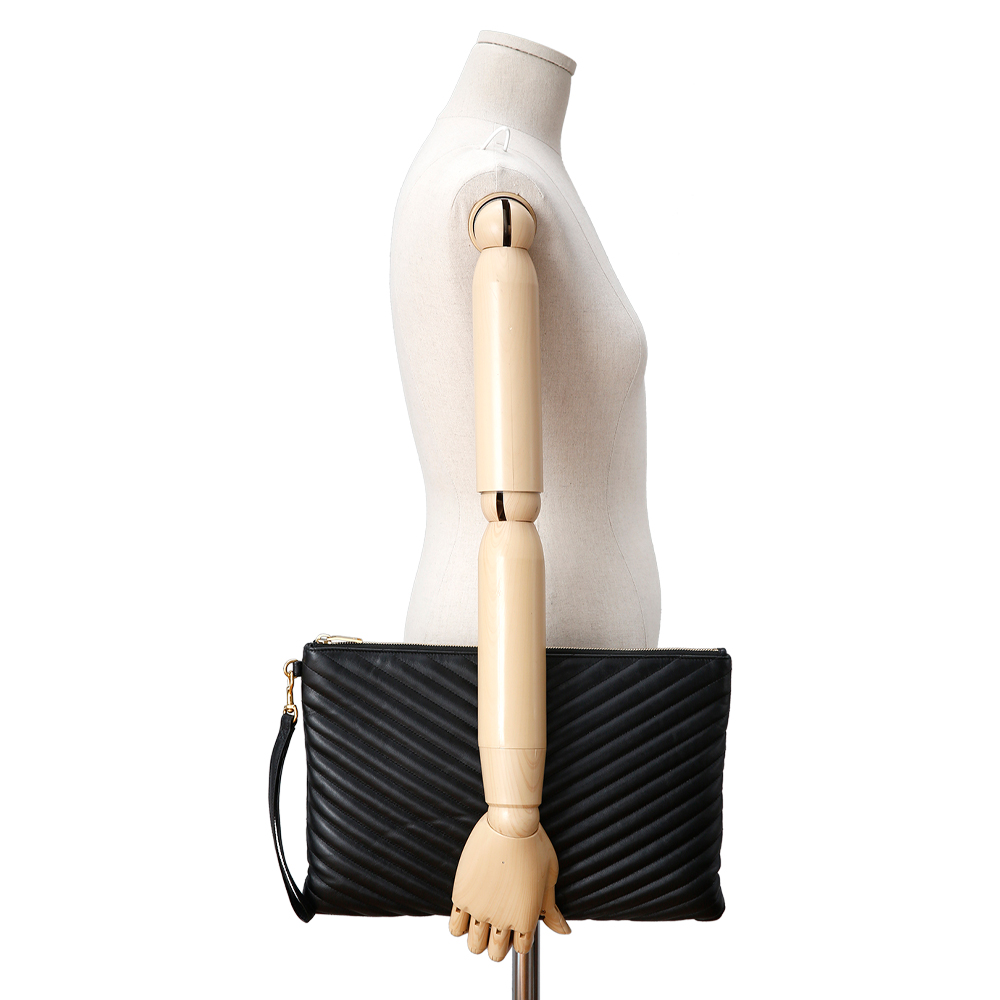 Yves Saint Laurent(USED)생로랑 모노그램 쉐브론 클러치