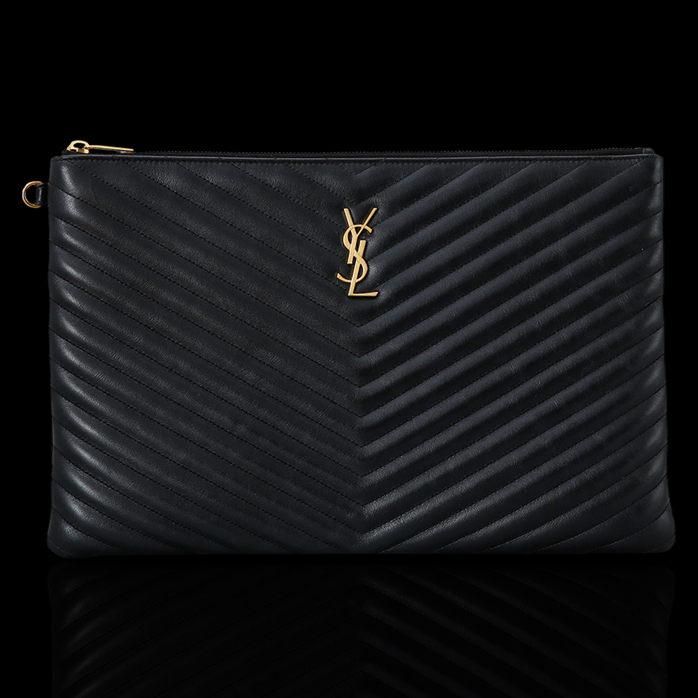 Yves Saint Laurent(USED)생로랑 모노그램 쉐브론 클러치