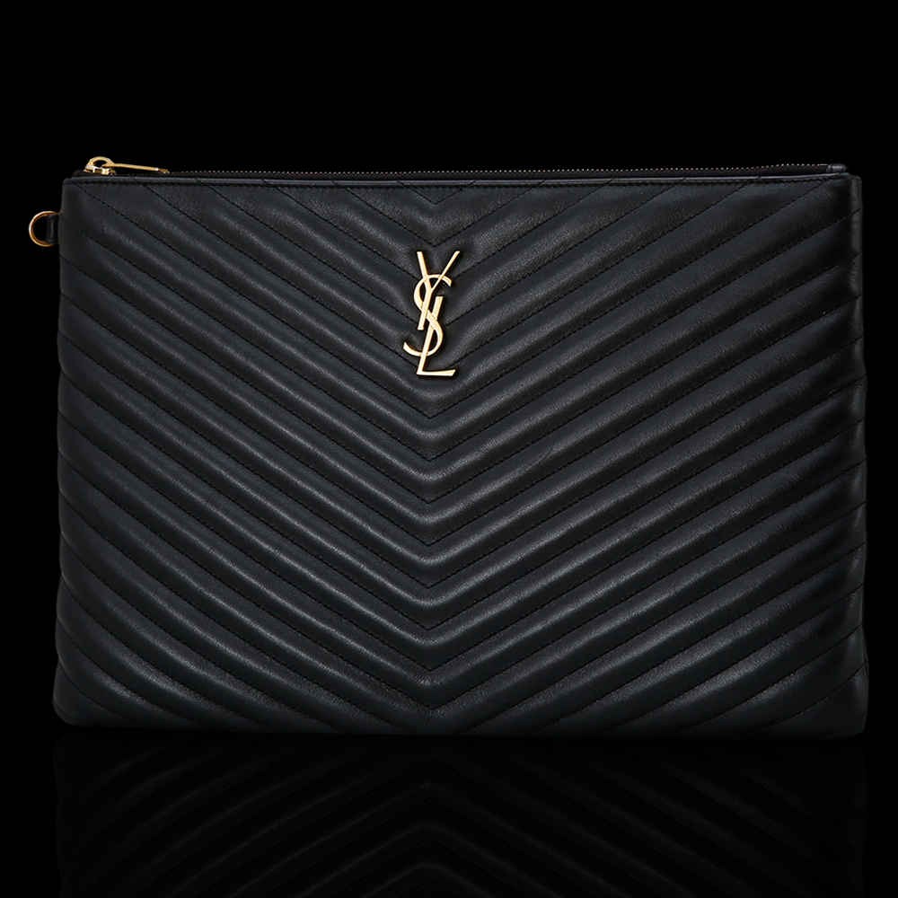 Yves Saint Laurent(USED)생로랑 모노그램 쉐브론 클러치