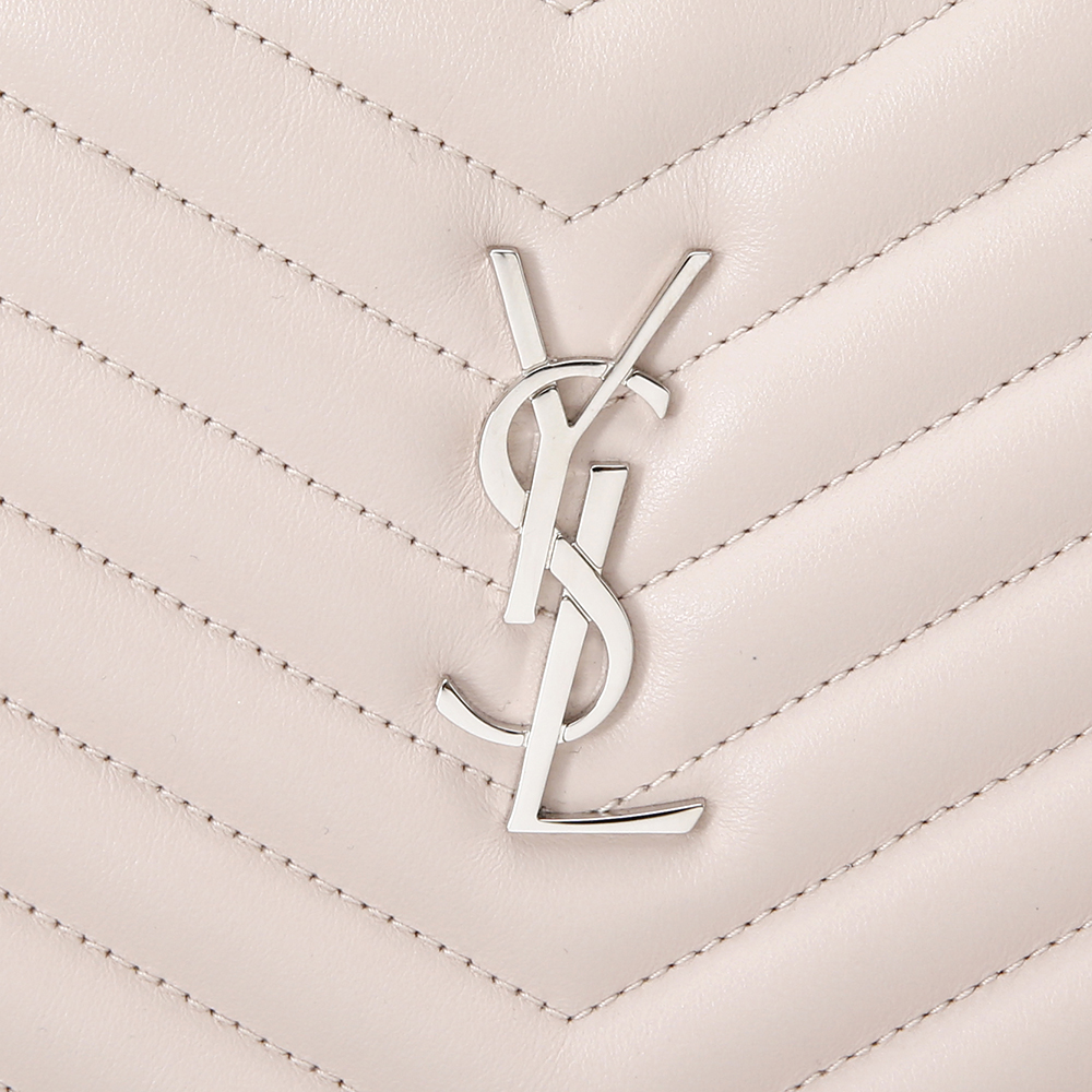 Yves Saint Laurent(USED)생로랑 모노그램 쉐브론 클러치 핑크