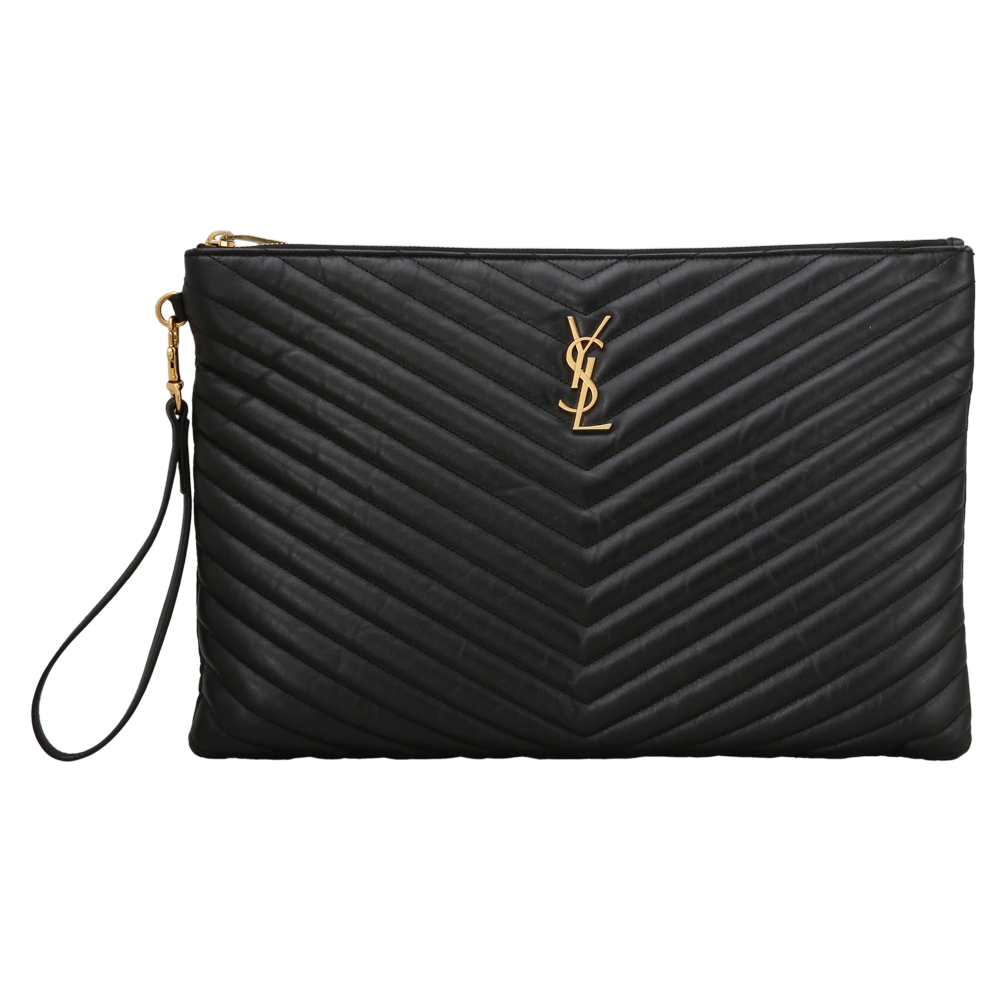 Yves Saint Laurent(USED)생로랑 모노그램 쉐브론 클러치