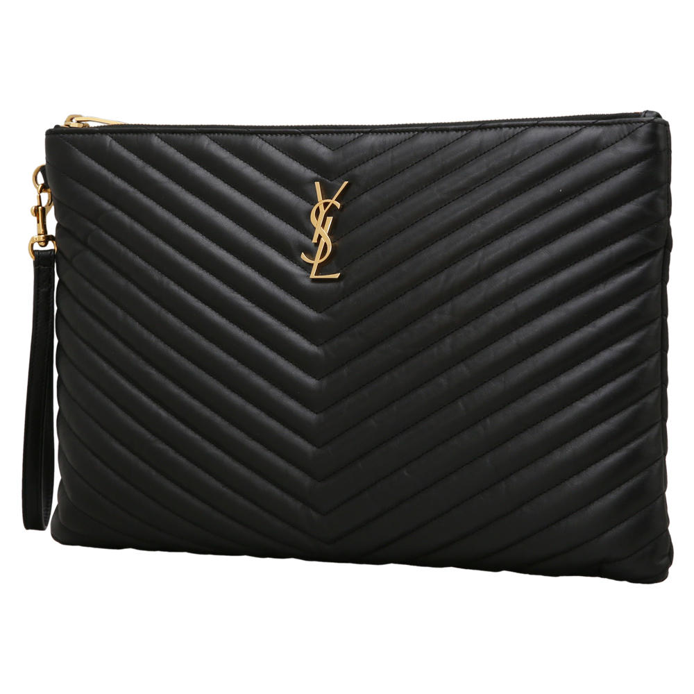 Yves Saint Laurent(USED)생로랑 모노그램 쉐브론 클러치