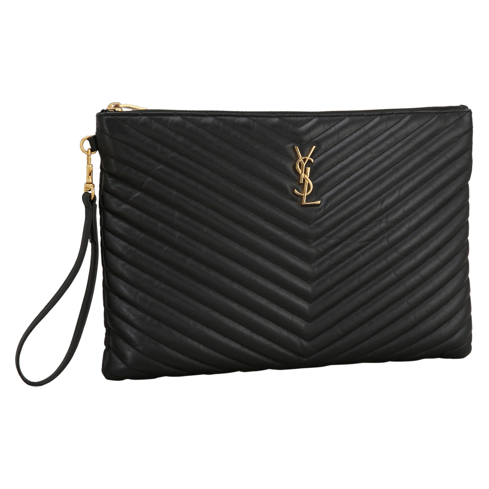Yves Saint Laurent(USED)생로랑 모노그램 쉐브론 클러치
