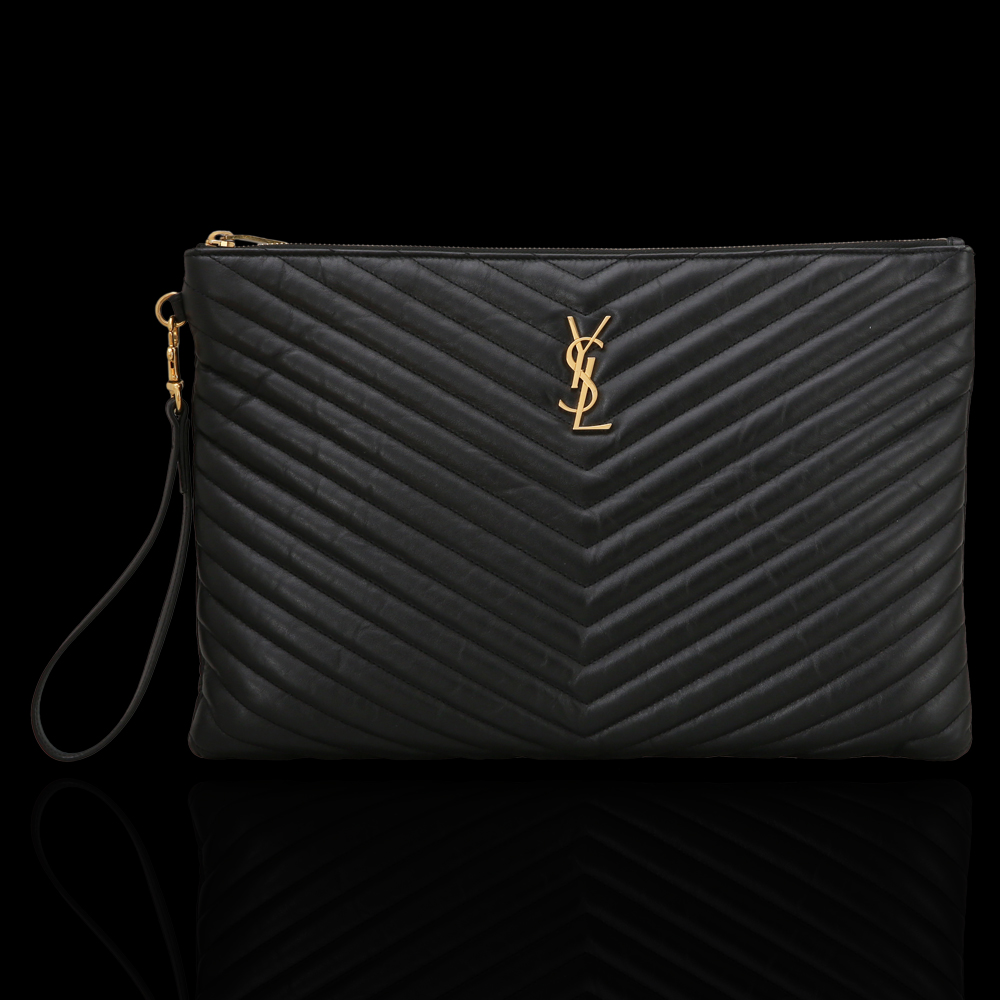 Yves Saint Laurent(USED)생로랑 모노그램 쉐브론 클러치
