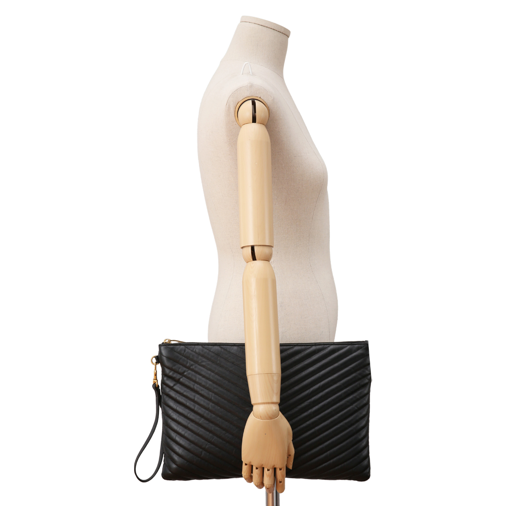 Yves Saint Laurent(USED)생로랑 모노그램 쉐브론 클러치