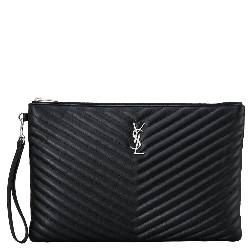 Yves Saint Laurent(USED)생로랑 모노그램 쉐브론 클러치