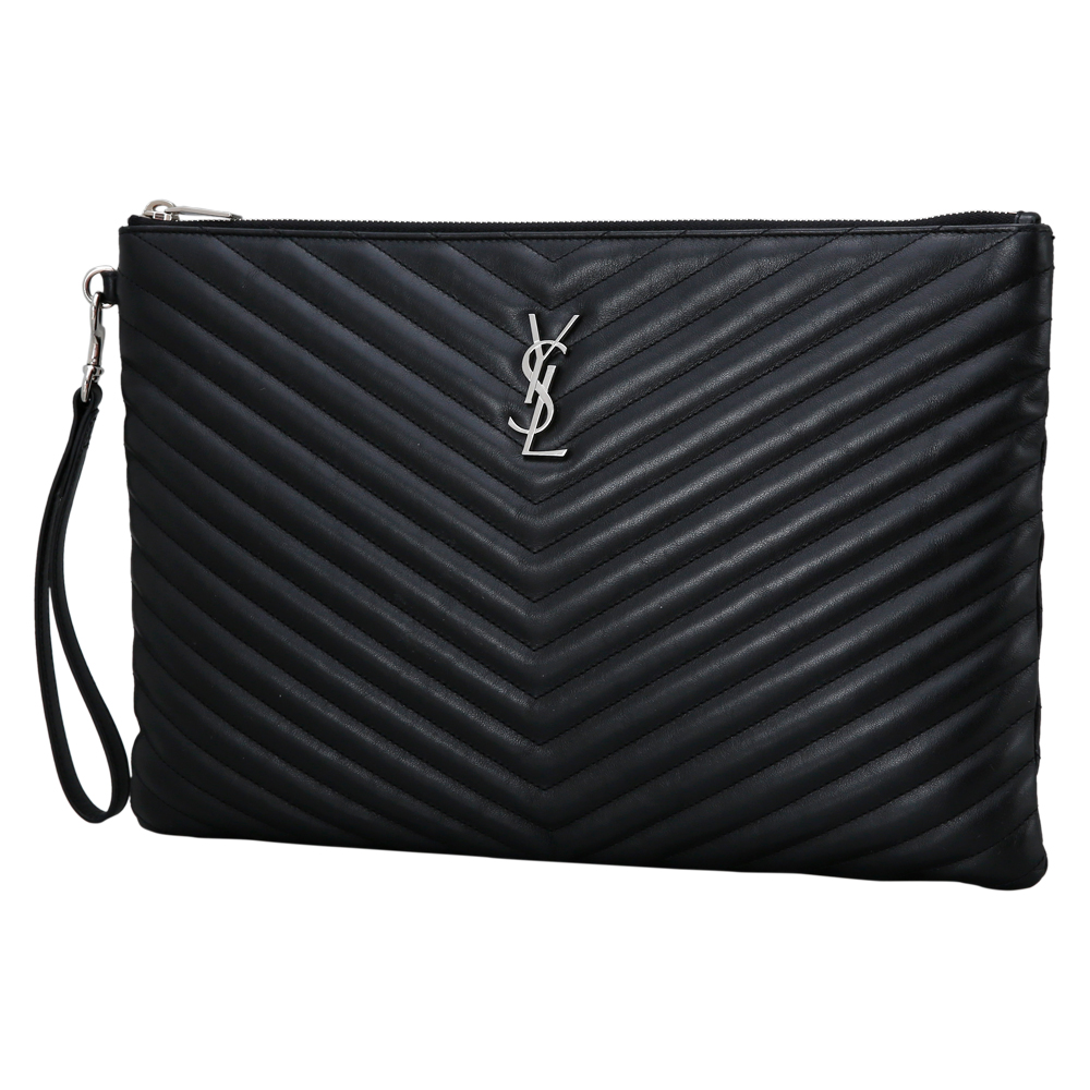 Yves Saint Laurent(USED)생로랑 모노그램 쉐브론 클러치