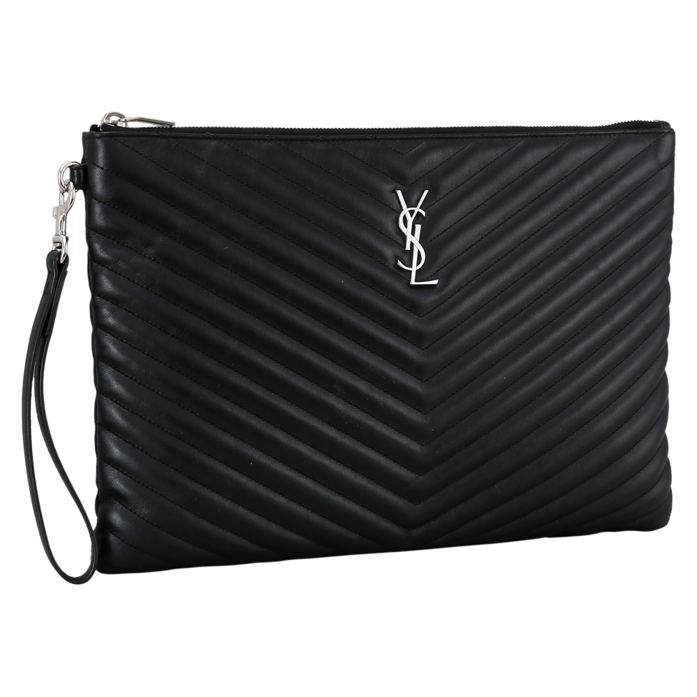 Yves Saint Laurent(USED)생로랑 모노그램 쉐브론 클러치