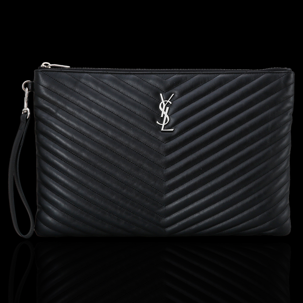 Yves Saint Laurent(USED)생로랑 모노그램 쉐브론 클러치