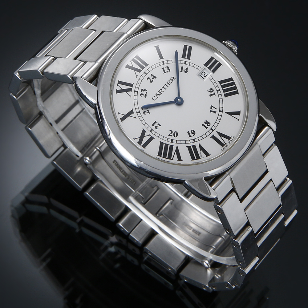 CARTIER(USED)까르띠에 롱드솔로 스틸 L
