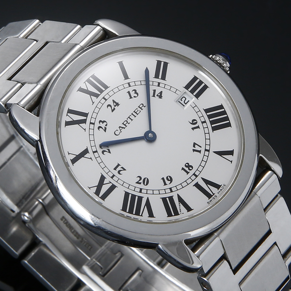 CARTIER(USED)까르띠에 롱드솔로 스틸 L
