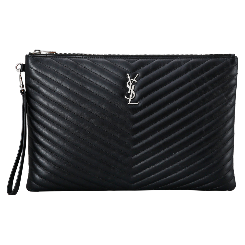 Yves Saint Laurent(USED)생로랑 모노그램 쉐브론 클러치