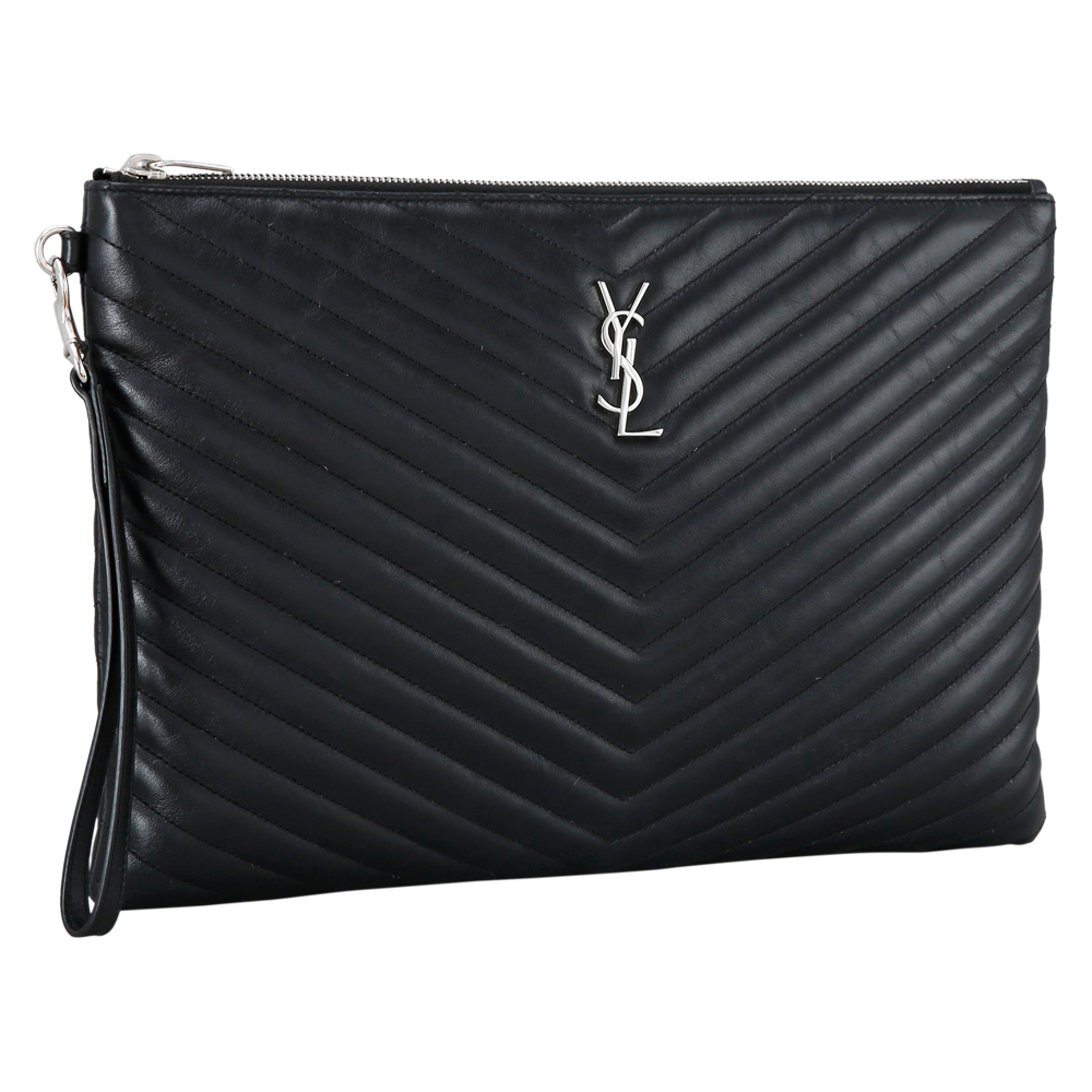 Yves Saint Laurent(USED)생로랑 모노그램 쉐브론 클러치