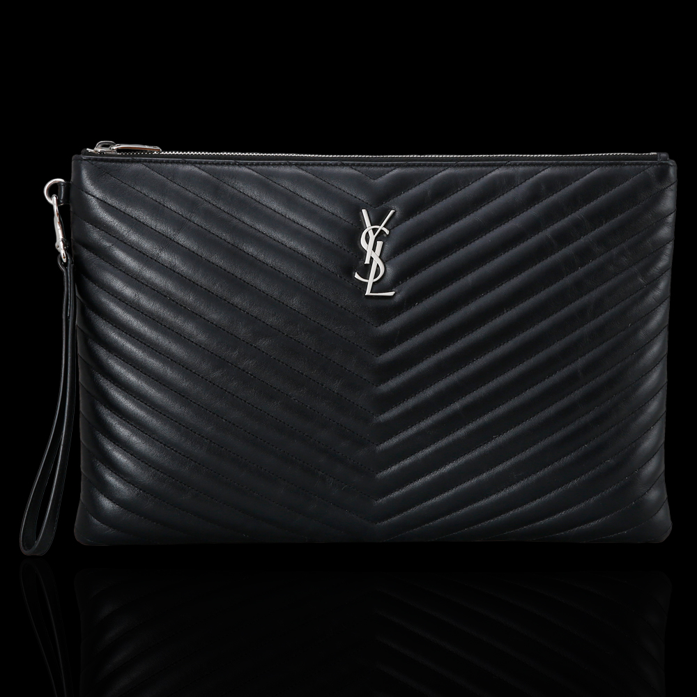 Yves Saint Laurent(USED)생로랑 모노그램 쉐브론 클러치