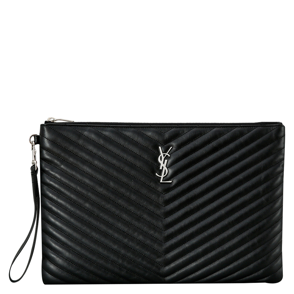 Yves Saint Laurent(USED)생로랑 모노그램 쉐브론 클러치