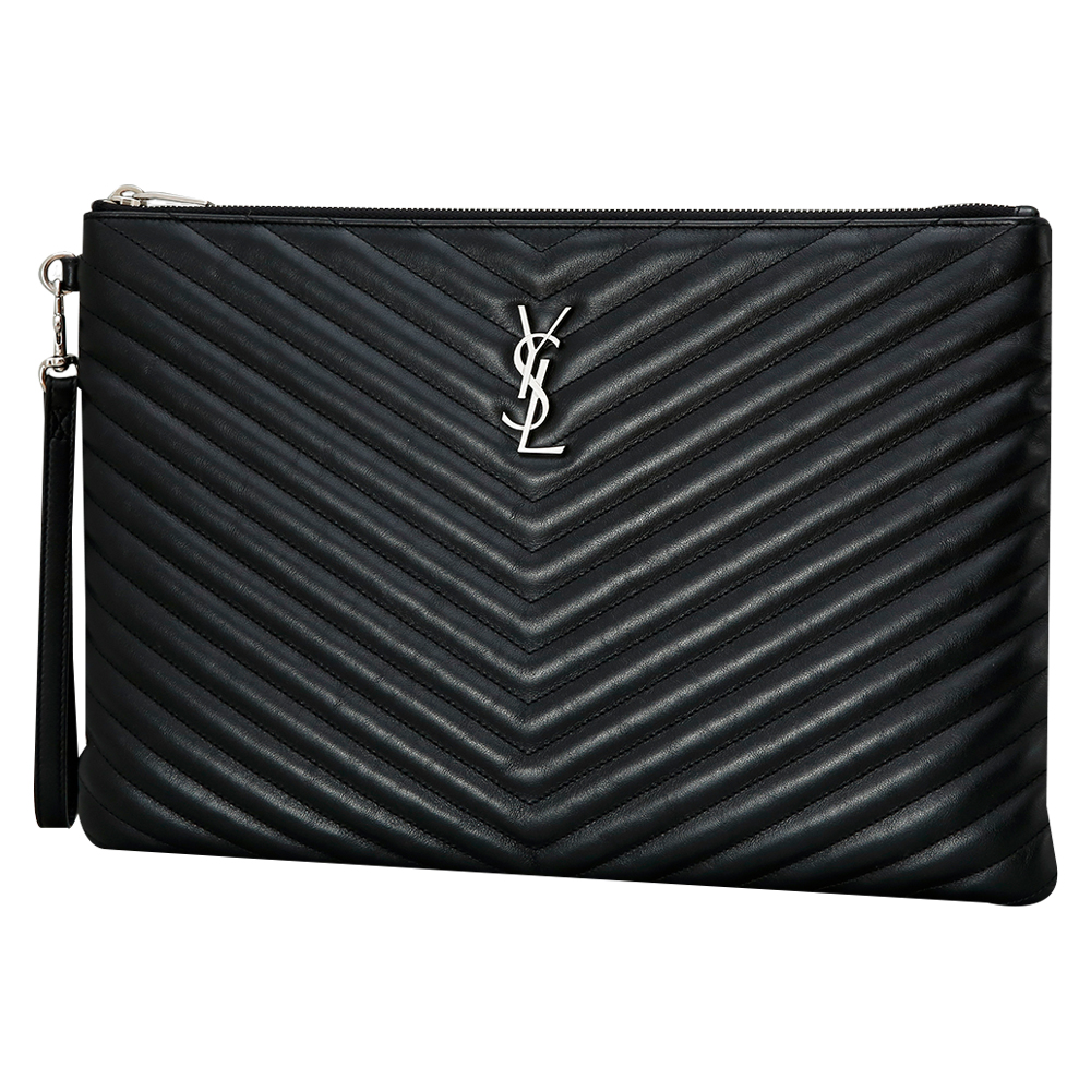 Yves Saint Laurent(USED)생로랑 모노그램 쉐브론 클러치
