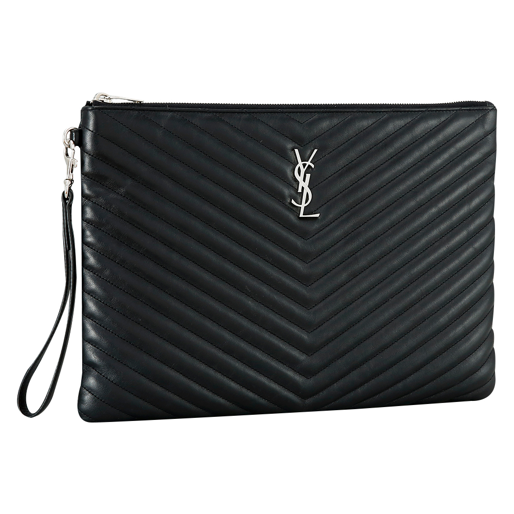 Yves Saint Laurent(USED)생로랑 모노그램 쉐브론 클러치
