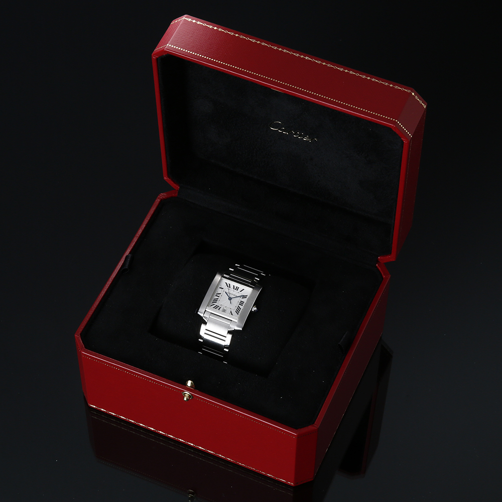 CARTIER(USED)까르띠에 탱크 프랑세스 스틸 라지 오토