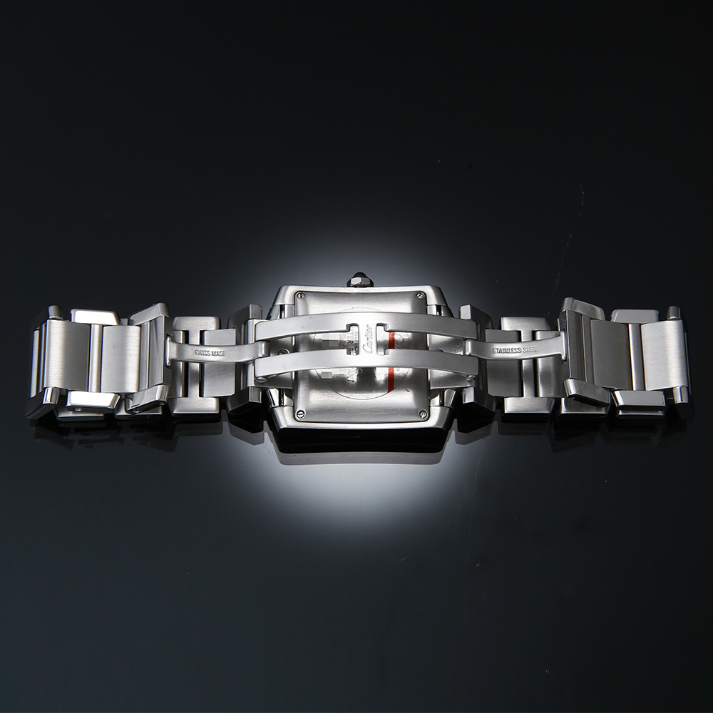 CARTIER(USED)까르띠에 탱크 프랑세스 스틸 라지 오토