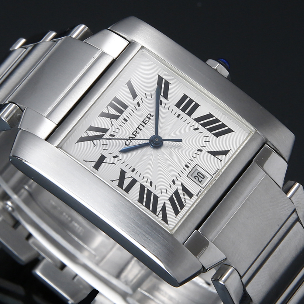 CARTIER(USED)까르띠에 탱크 프랑세스 스틸 라지 오토