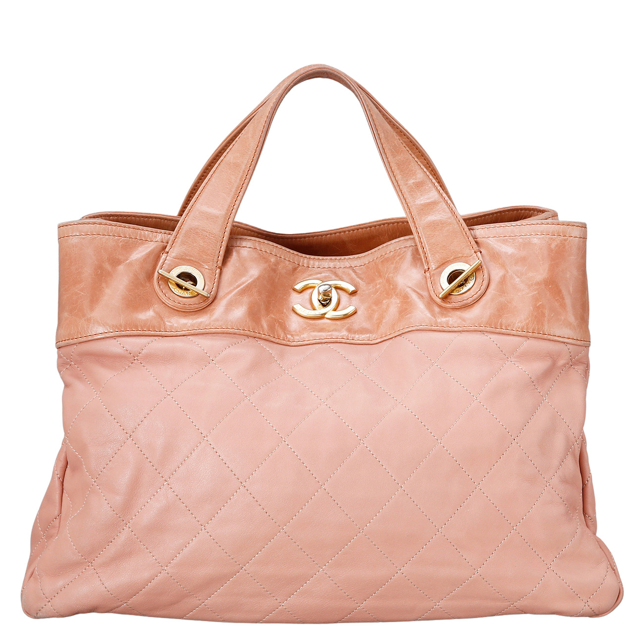 CHANEL(USED)샤넬 레더 시즌 토트겸 숄더백