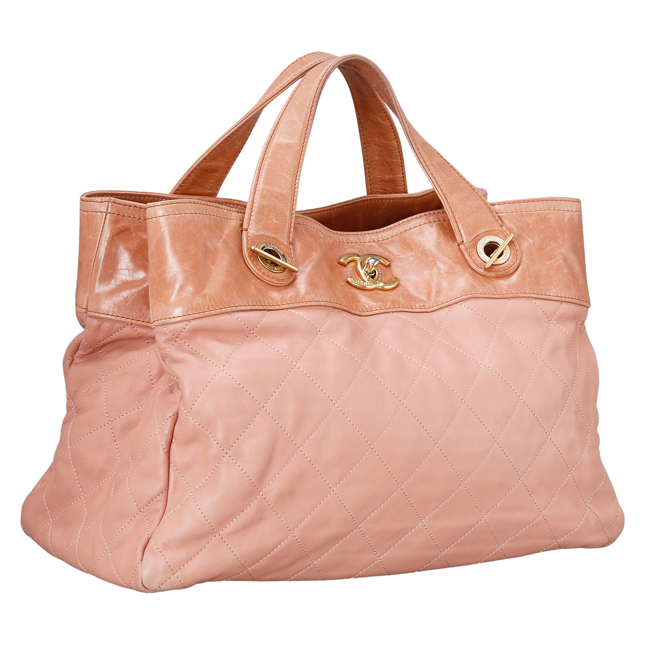 CHANEL(USED)샤넬 레더 시즌 토트겸 숄더백