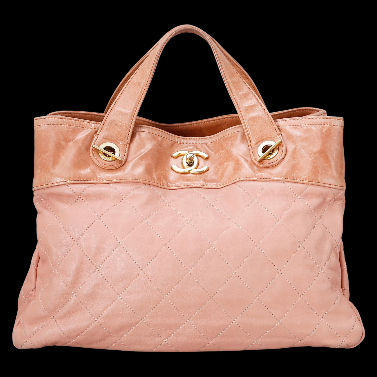 CHANEL(USED)샤넬 레더 시즌 토트겸 숄더백