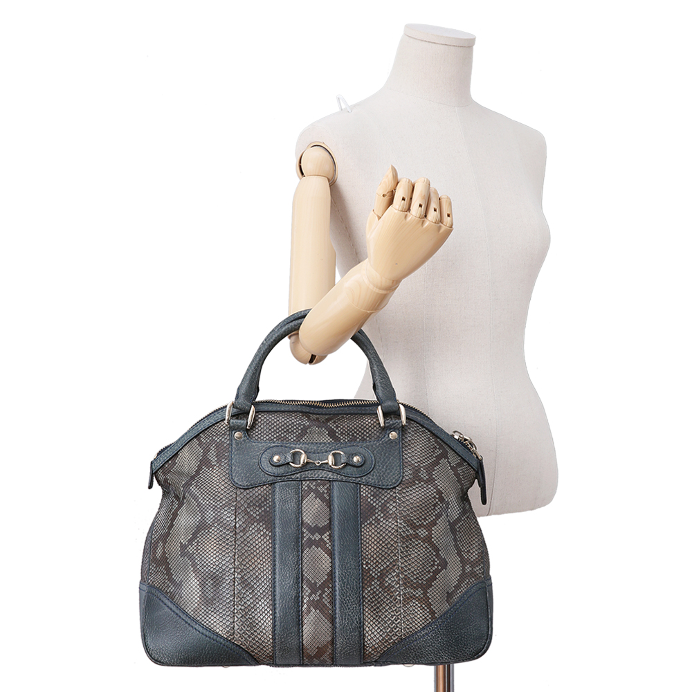 GUCCI(USED) 구찌 파이톤 토트백