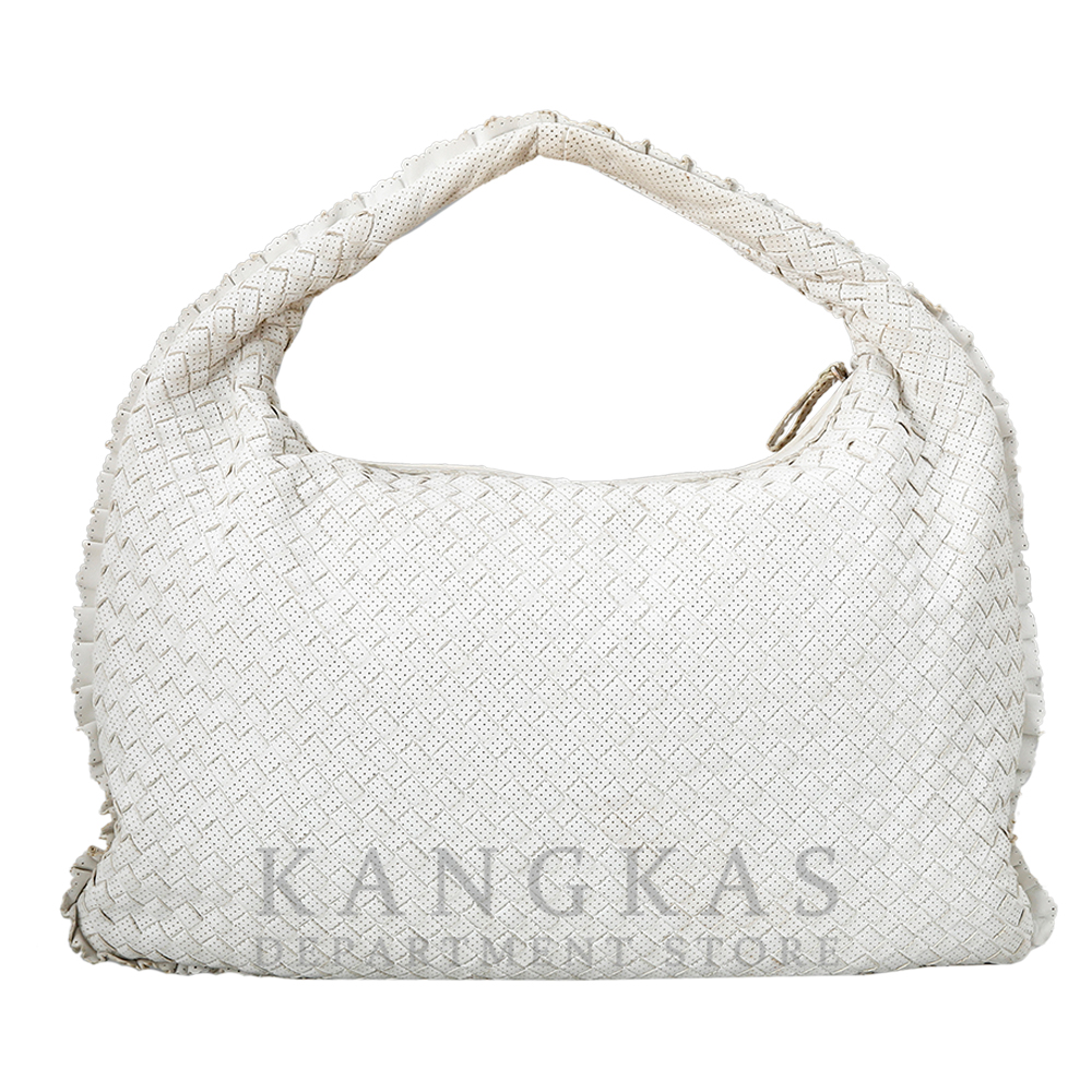 BOTTEGA VENETA(USED)보테가베네타 인트레치아토 호보백 화이트