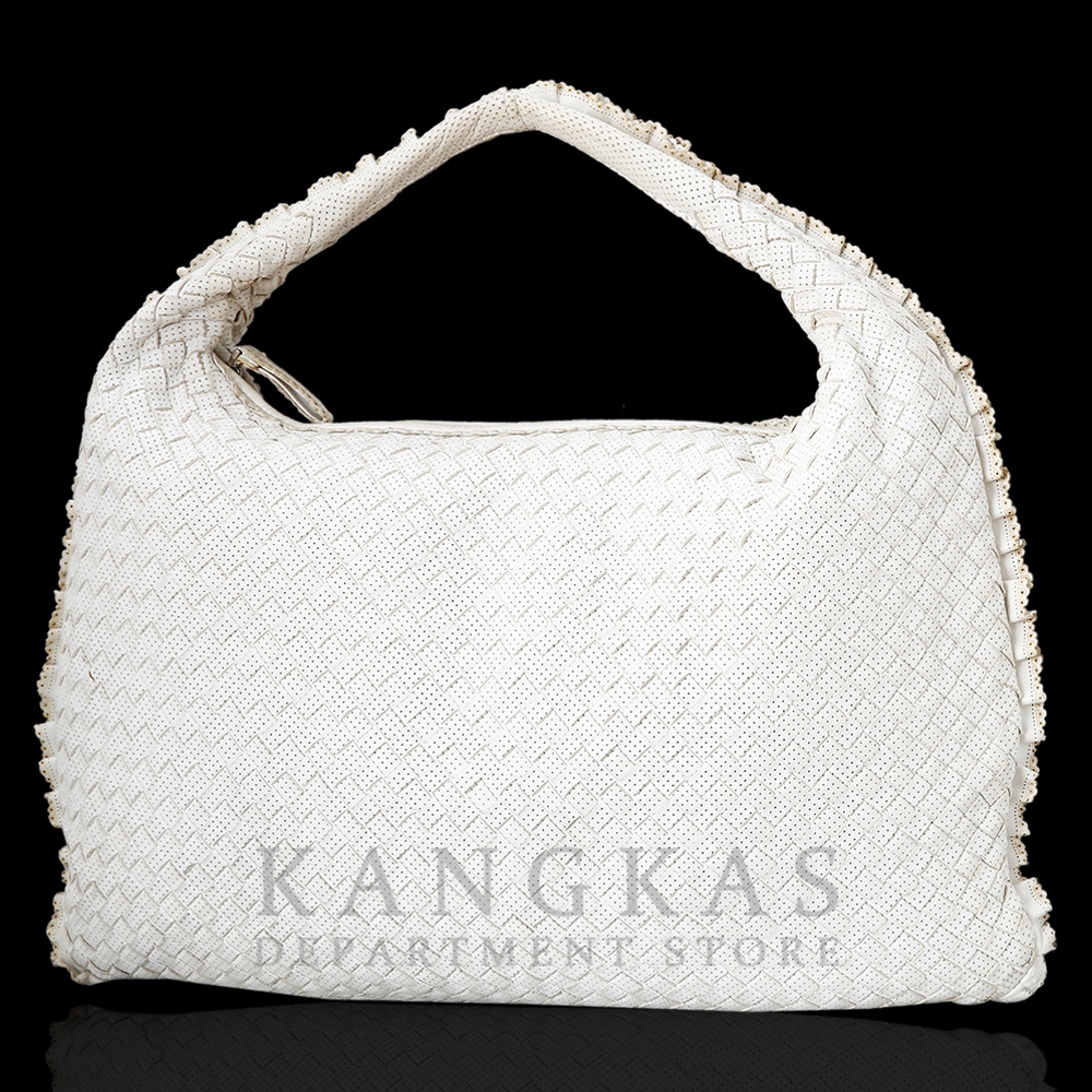 BOTTEGA VENETA(USED)보테가베네타 인트레치아토 호보백 화이트