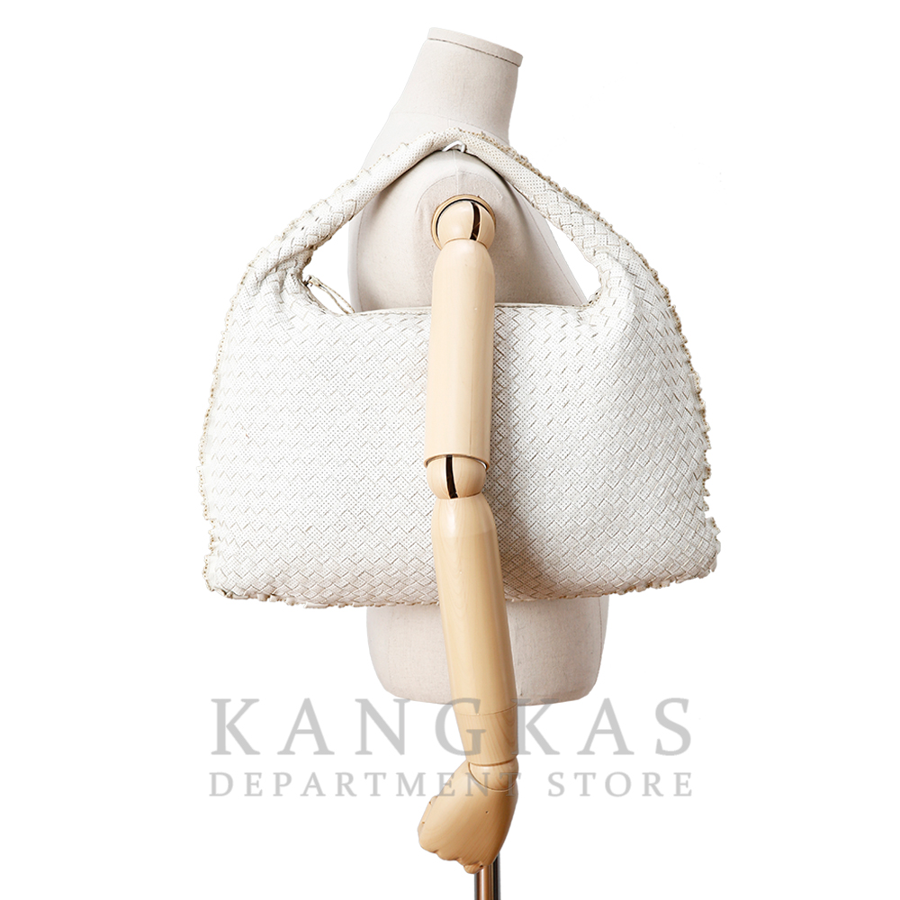 BOTTEGA VENETA(USED)보테가베네타 인트레치아토 호보백 화이트