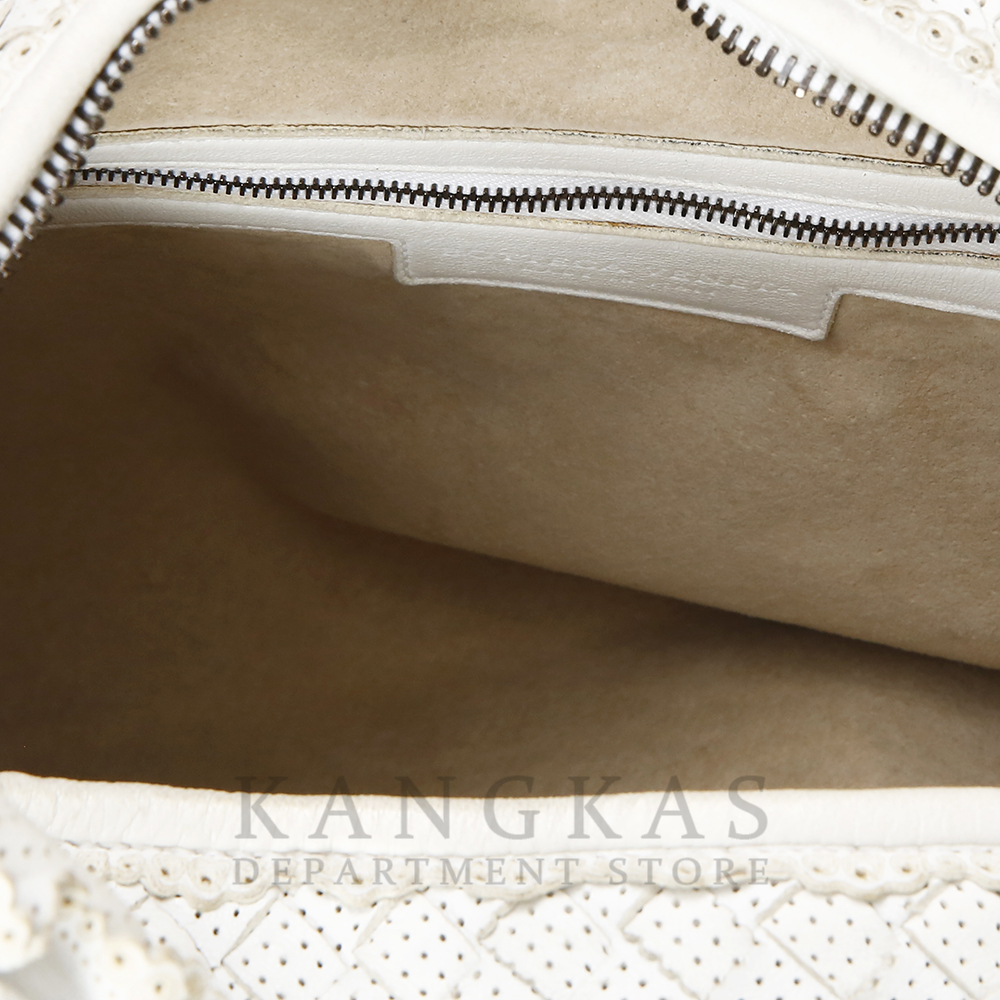 BOTTEGA VENETA(USED)보테가베네타 인트레치아토 호보백 화이트