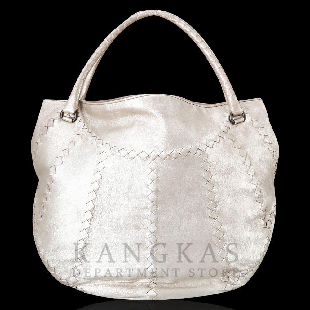 BOTTEGA VENETA(USED)보테가베네타 인트레치아토 호보백 실버