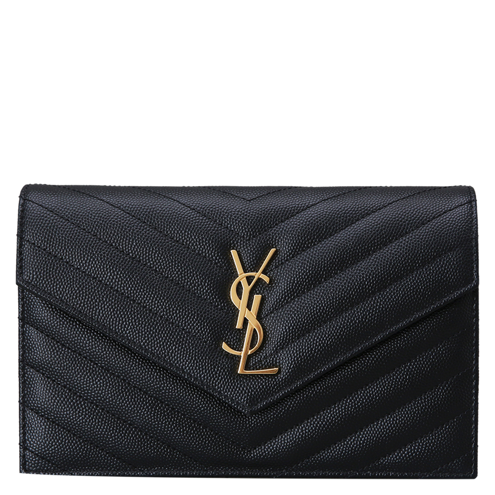 Yves Saint Laurent(USED)생로랑 쉐브론 체인크로스백 블랙