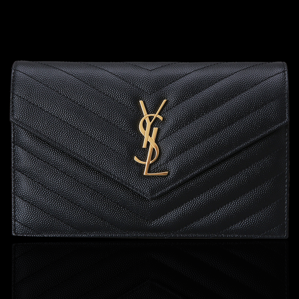 Yves Saint Laurent(USED)생로랑 쉐브론 체인크로스백 블랙
