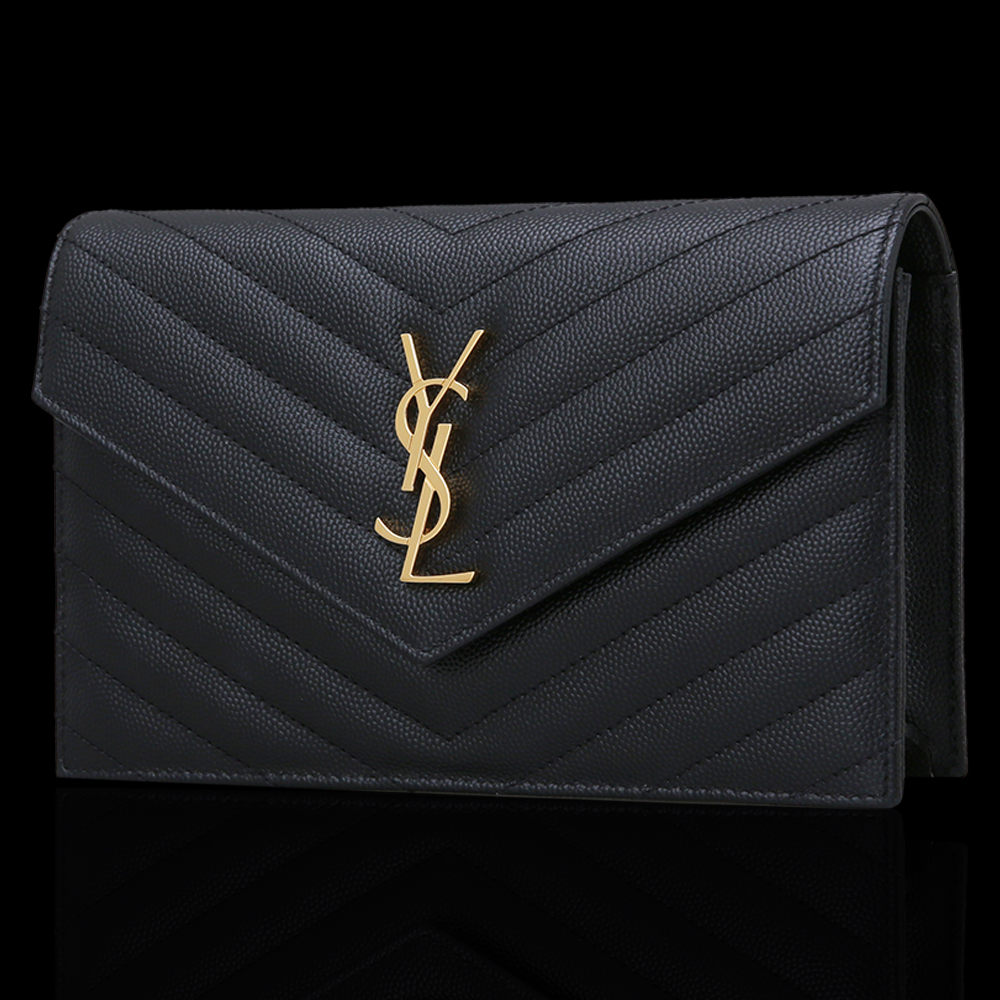 Yves Saint Laurent(USED)생로랑 쉐브론 체인크로스백 블랙