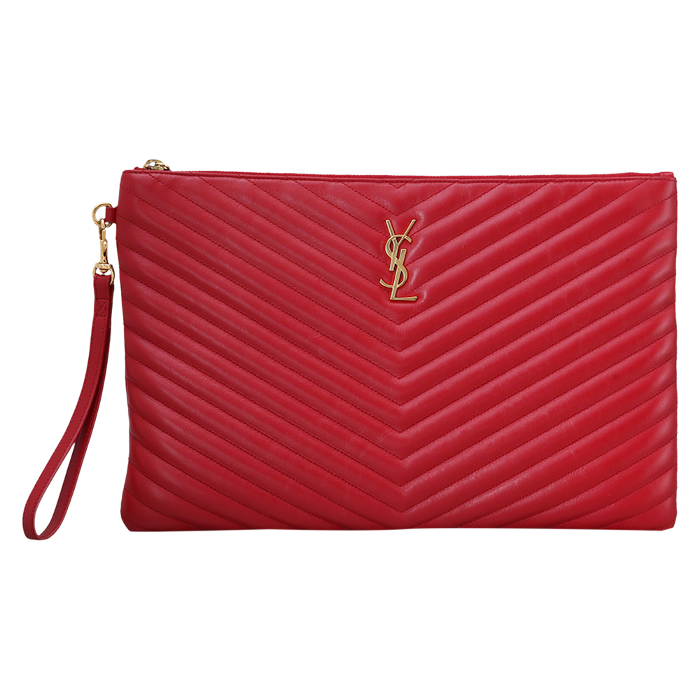 Yves Saint Laurent(USED)생로랑 모노그램 클러치 레드