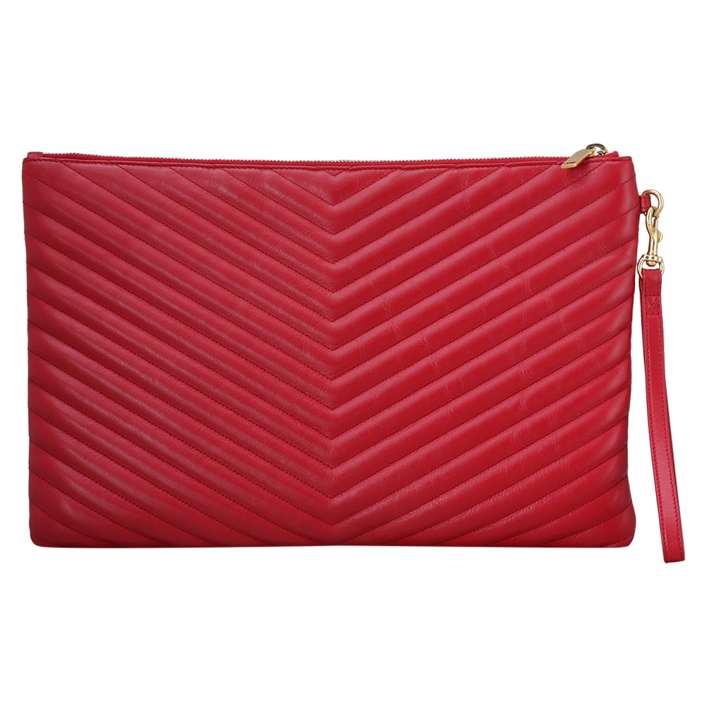 Yves Saint Laurent(USED)생로랑 모노그램 클러치 레드