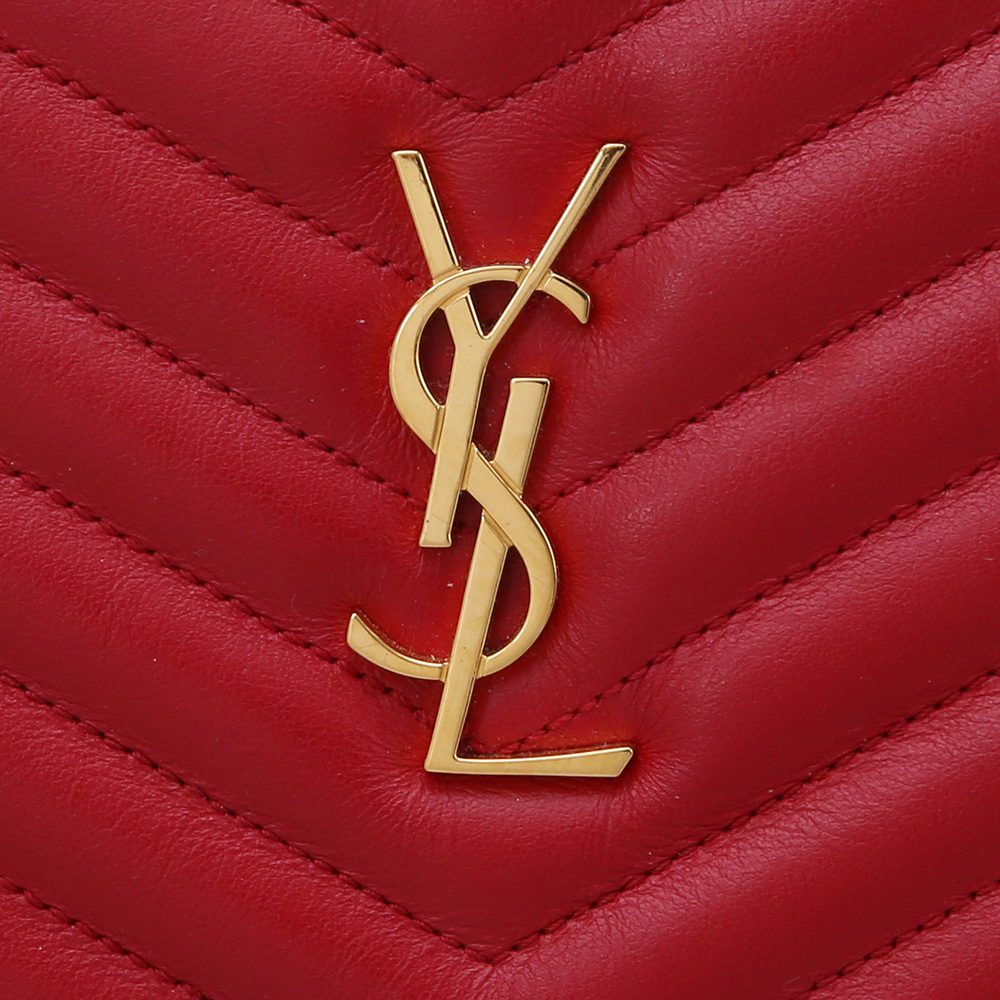 Yves Saint Laurent(USED)생로랑 모노그램 클러치 레드