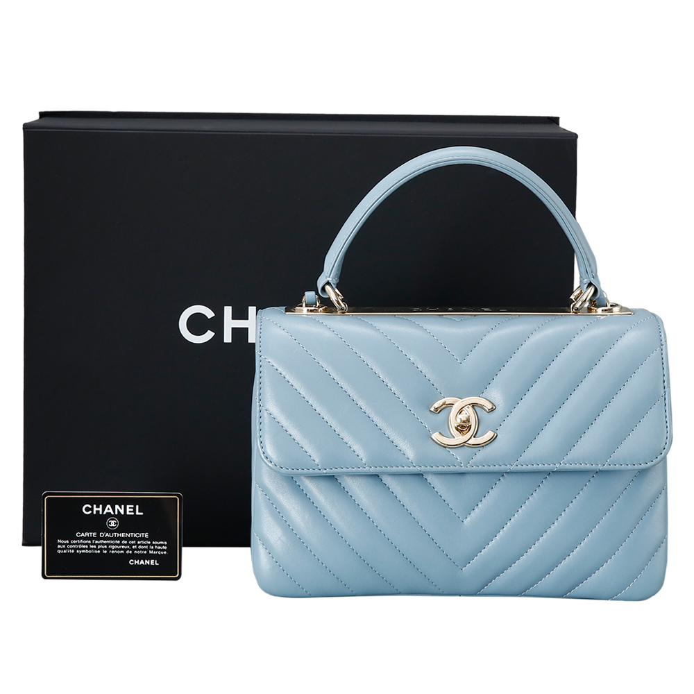 CHANEL(USED)샤넬 트렌디CC 쉐브론 금장