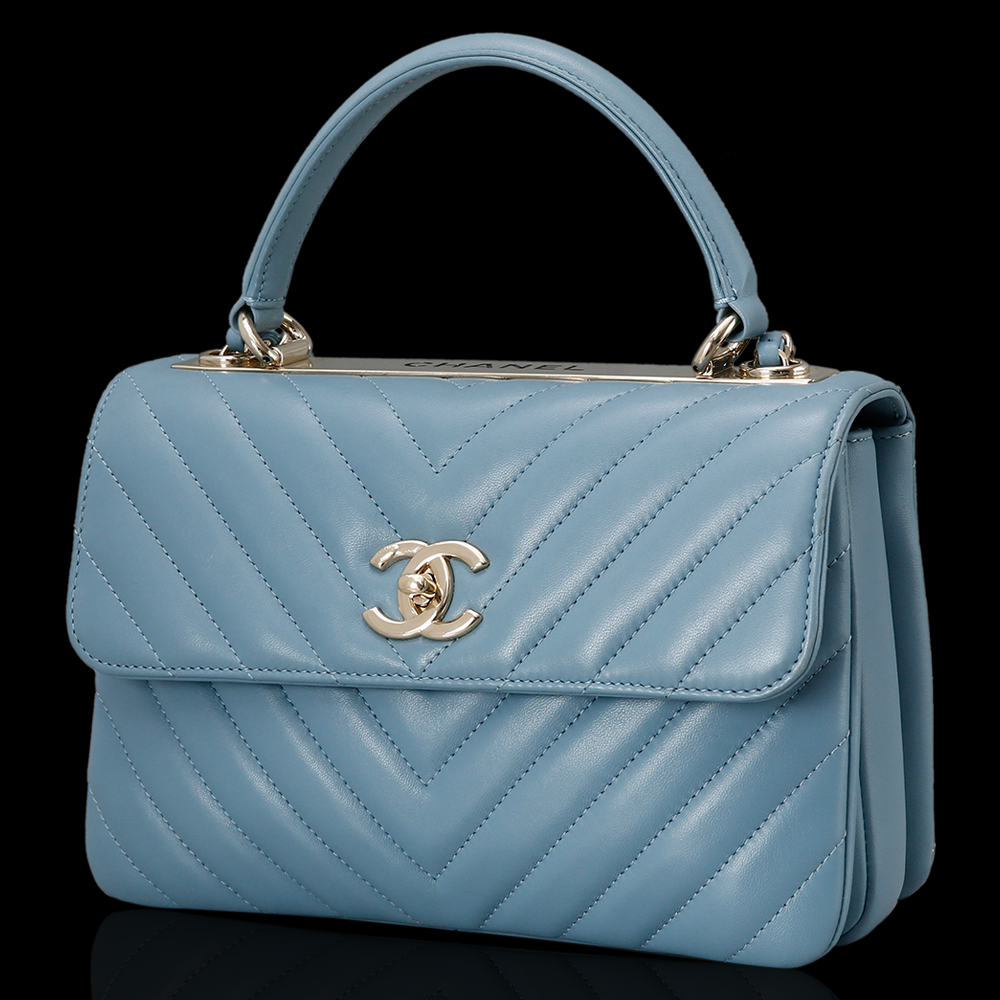 CHANEL(USED)샤넬 트렌디CC 쉐브론 금장