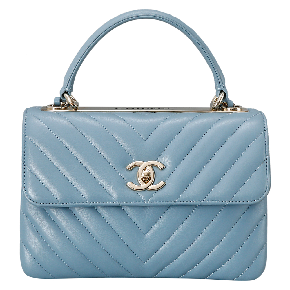 CHANEL(USED)샤넬 트렌디CC 쉐브론 금장