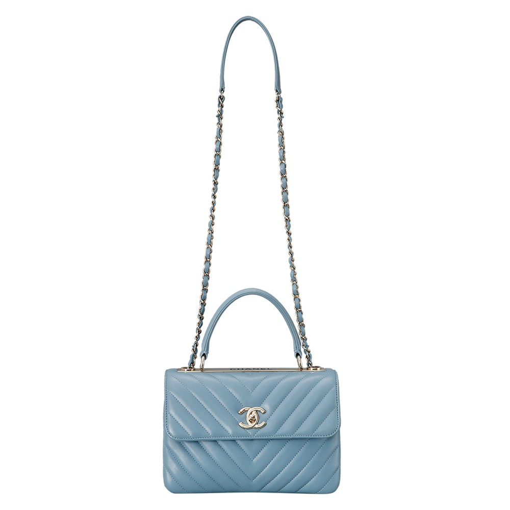 CHANEL(USED)샤넬 트렌디CC 쉐브론 금장
