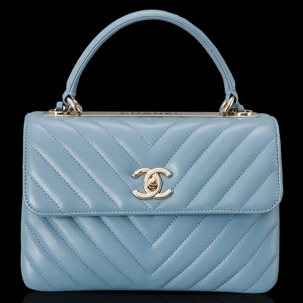 CHANEL(USED)샤넬 트렌디CC 쉐브론 금장
