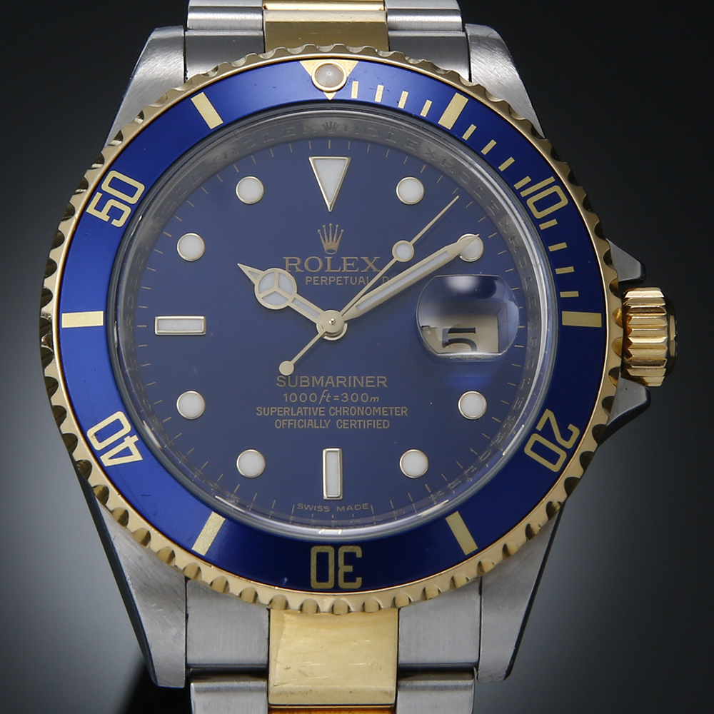 ROLEX(USED)로렉스 서브마리너 콤비 청판 16613