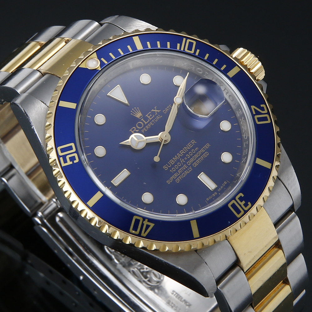 ROLEX(USED)로렉스 서브마리너 콤비 청판 16613