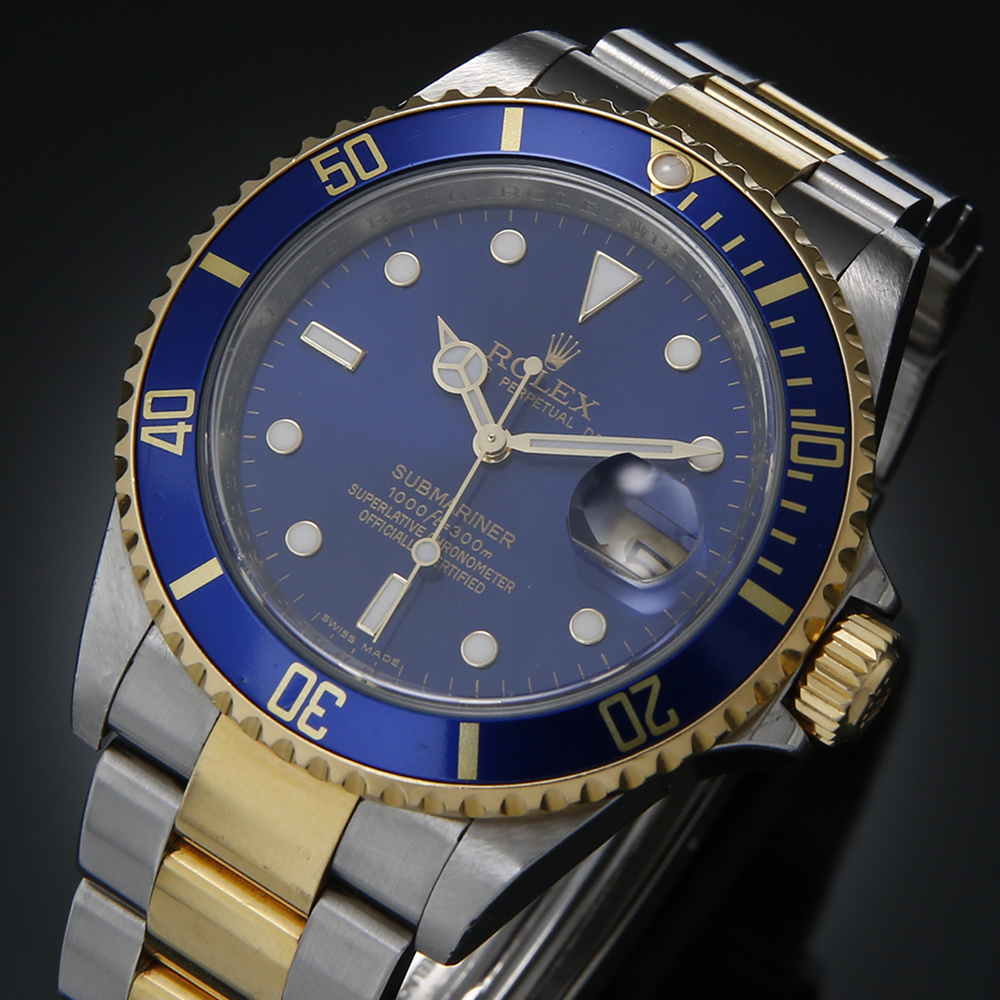ROLEX(USED)로렉스 서브마리너 콤비 청판 16613