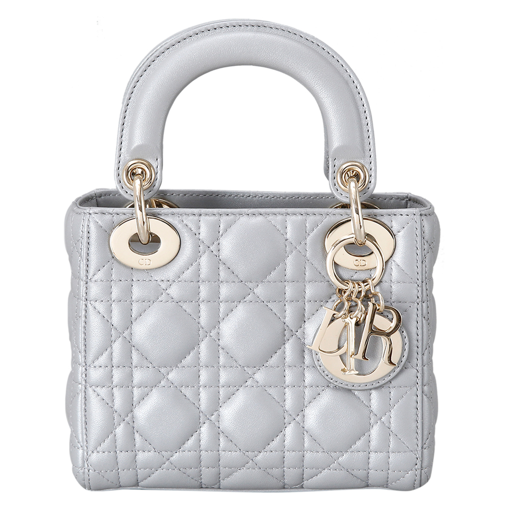 CHRISTIAN DIOR(USED)레이디 디올 미니 그레이